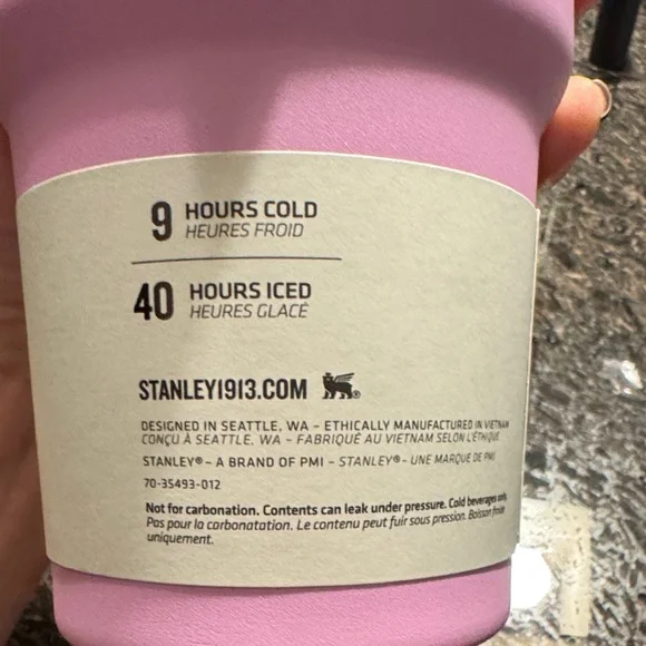 Stanley The Flip Straw Quencher Protour Tumbler- 30oz. Soft Orchid color - Picture 5 of 7